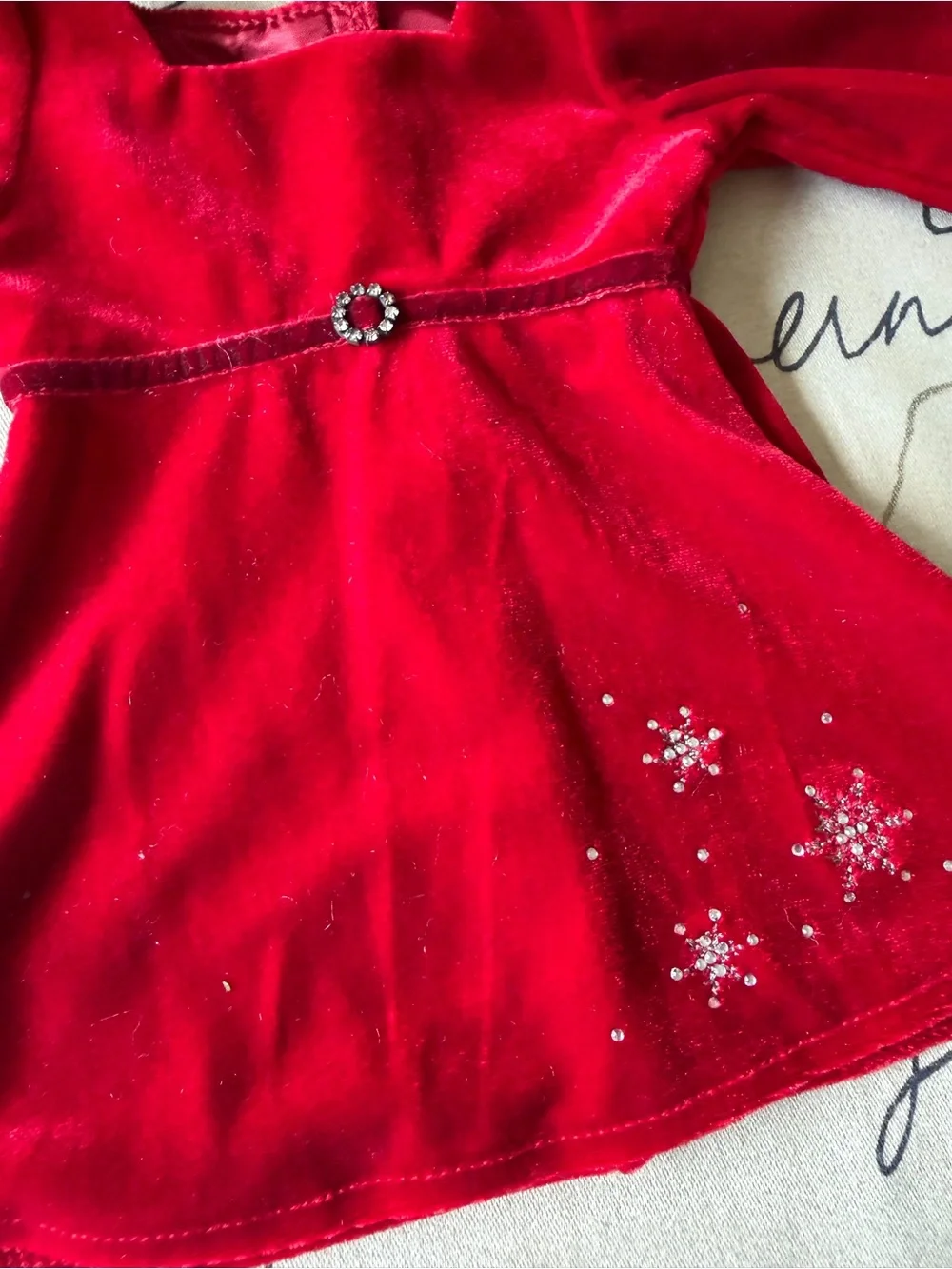 American Girl Christmas dress with coat